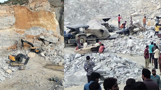 Rock collapse 
